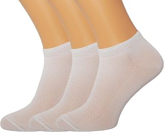 RONDO Ultra Thin Breathable Lightweight Bamboo Ankle Socks for Women Dry Fit Low Cut Thin Socks Pastal Color Size 4-8