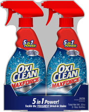 MaxForce Laundry Stain Remover by OxiClean – 32 Fl Oz (Pack of 1), Plastic, Red and blue