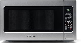 Farberware 1100W 2.2 cu ft Countertop Microwave Oven With Smart Sensor, LED Lighting, Child Lock - For Apartments and Dorms