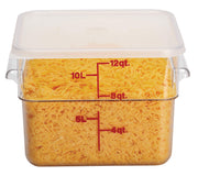 12SFSCW135 Cambro Square Container 12 Quart Capacity – 12 Quart(Pack of 6), 12.0 quarts, Polyethylene, Clear, Pack of 6