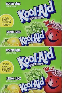 Kool-Aid Lemon-Lime Unsweetened Soft Drink Mix, 0.13-Ounce Packets (Pack of 96)