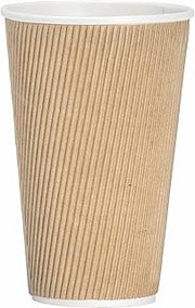 Genuine Joe Rippled Hot Cup, 16oz (Pack of 500)