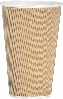 Genuine Joe Rippled Hot Cup, 16oz (Pack of 500)