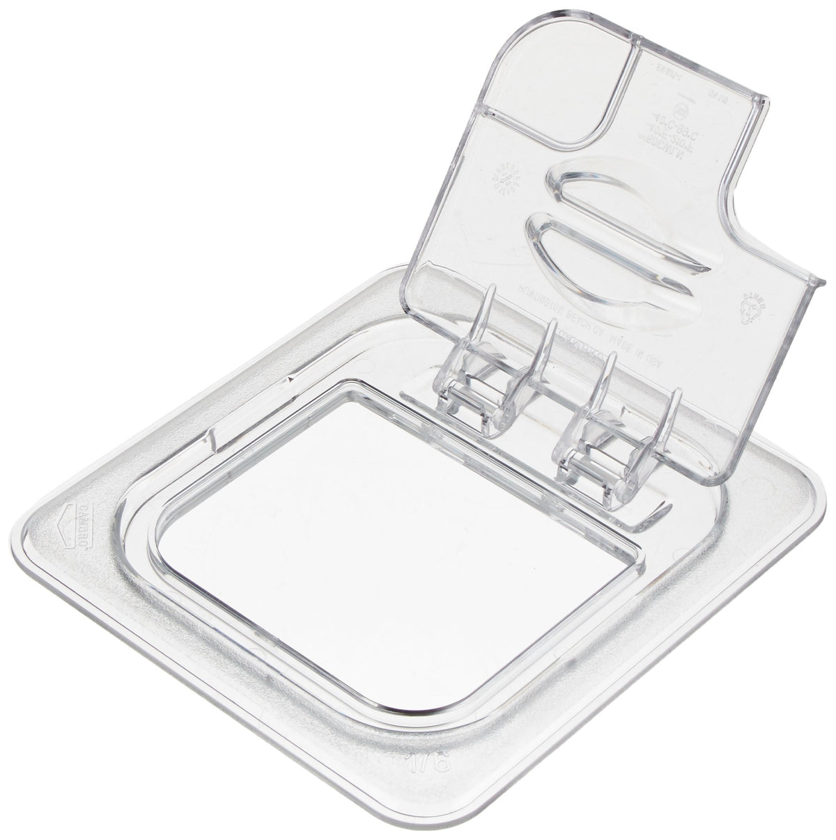Food Pan Fliplidn 1/6 Cw-Clrcw () Category: Buffet Food Pan Lids by Cambro – 7", Polycarbonate, Clear, Model 60CWLN135