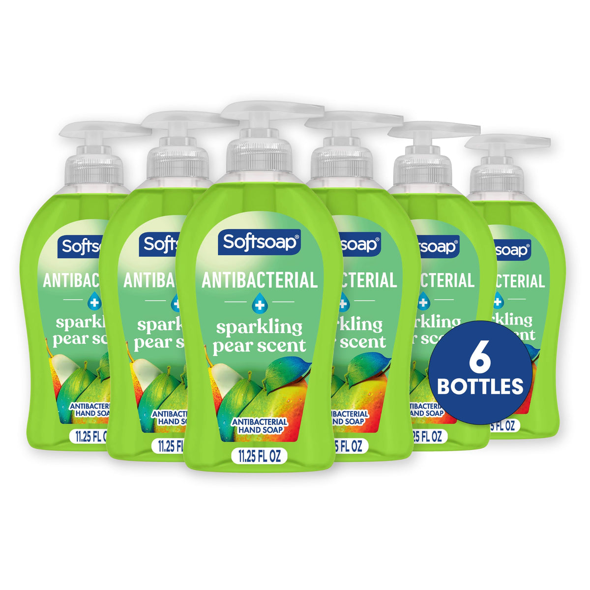 Softsoap Sparkling Pear / 11.25 Fl Oz (Pack of 6) / Green Hand Wash