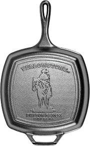 Lodge Yellowstone Cast Iron Grill Pan, Cowboy, 10.5 Inches