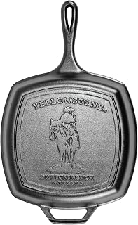 Lodge Yellowstone Cast Iron Grill Pan, Cowboy, 10.5 Inches