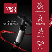Wine Saver Extra Stoppers by Vacu Vin – 12 Stoppers, Rubber, Gray, Pack of 12, Model 0886360/2
