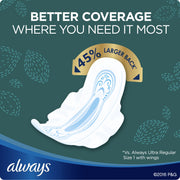 Pads Ultra Thin Size 4-28 Count Overnight (3 Pack) by Always – overnight, Pack of 3, Model 30662