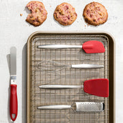 Piccolo 8" Mini Tool Baking Set - Set of by Cuisipro – Medium, Stainless Steel, Red, Pack of 4, Model 747380