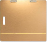 Officemate Artist Sketch Board with Handle, Portable Drawing Board, Tempered Hardboard Surface with Dual Clips & Rubber Band, Art Board for Studio, Classroom & Field Use, 23″ x 26″ (83099)