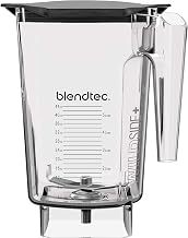 Blendtec 40-630-62 Clear WildSide+ Jar with Black Hard Lid