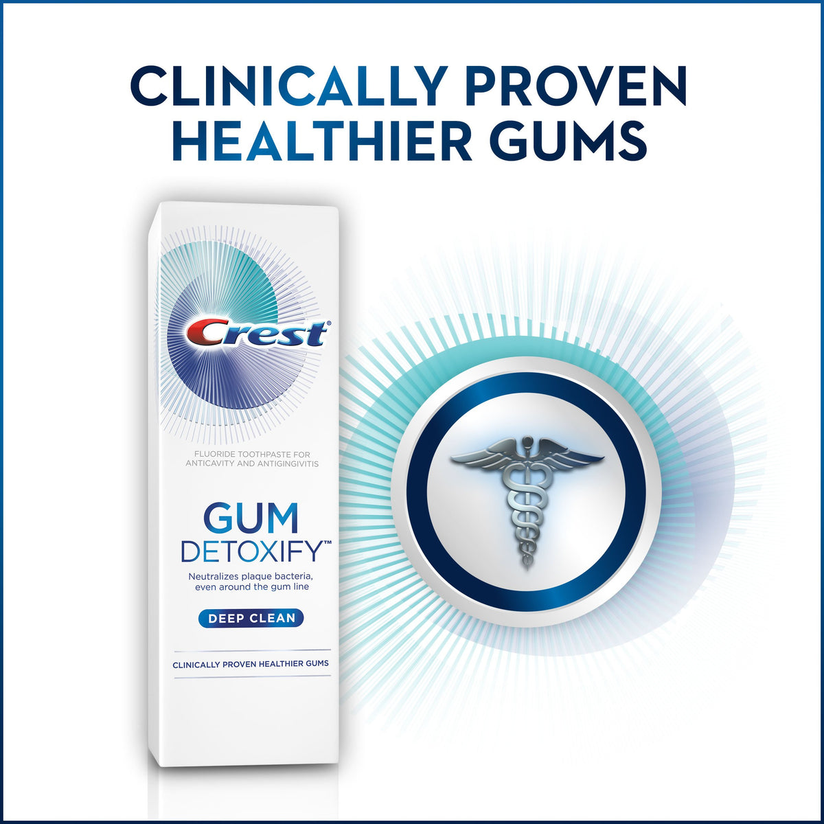 Gum Detoxify Deep Clean Toothpaste by Crest – 4.1 Ounce (Pack of 1), Model I00109204