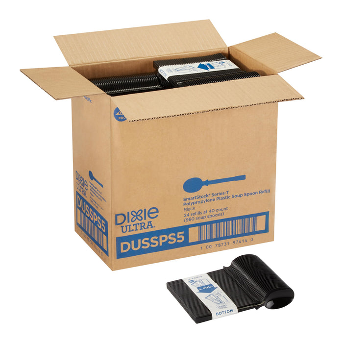 Dixie Soup Spoon,BK,Series T,Med,DUSSPS5,PK960 DUSSPS5-1 Each