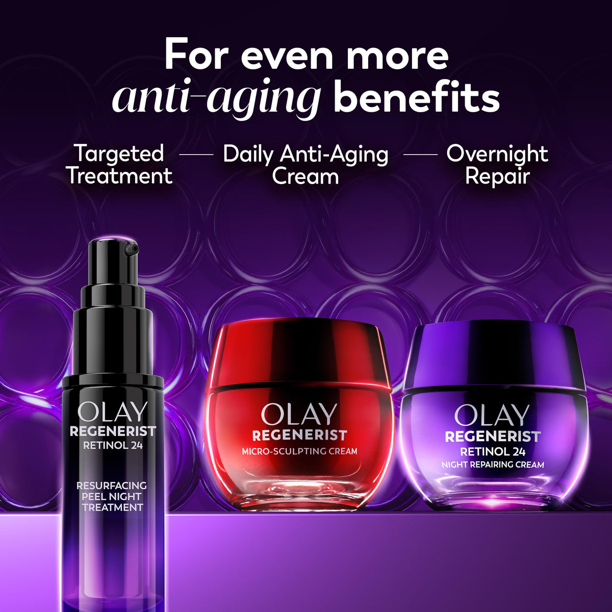 Retinol Night Cream for Women by Olay – 1.7 Fl Oz (Pack of 1), Retinol 24 Night Face Cream, Model Olay