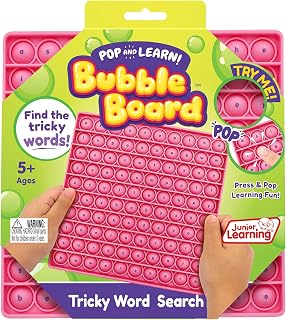 Junior Learning Tricky Word Search Bubble Board, Multicolor (JL683) Medium