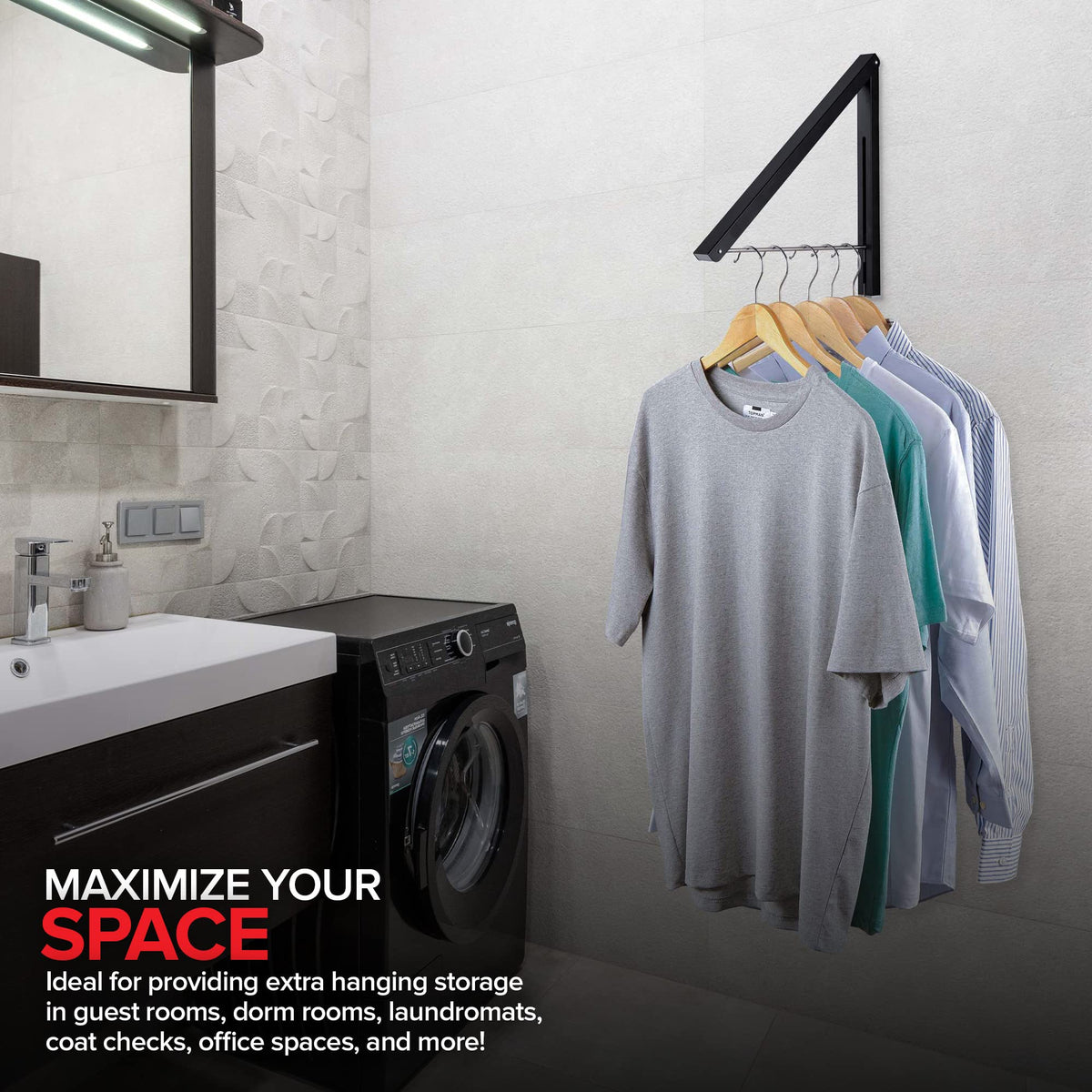 Stock Your Home Gray / 1 Rack / 1 Garment Racks