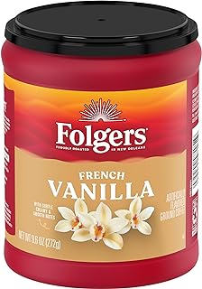 Folgers French Vanilla Artificially Flavored Ground Coffee, 9.6 Oz.