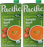 Pacific Foods Organic Tomato Basil Soup, 32 Oz (Pack of 2)