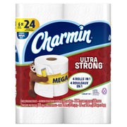 Ultra Strong Toilet Paper 6 Mega Rolls = 24 Regular Rolls by Charmin – 6 Count (Pack of 1), Paper, Pack of 6, Model 37000911876