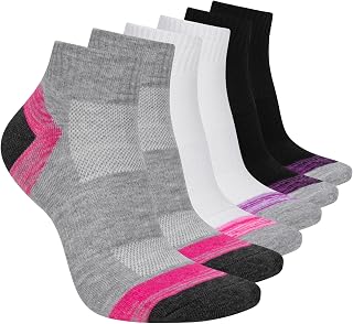 Skechers Women's Performance Quarter Crew Socks (6-Pack)