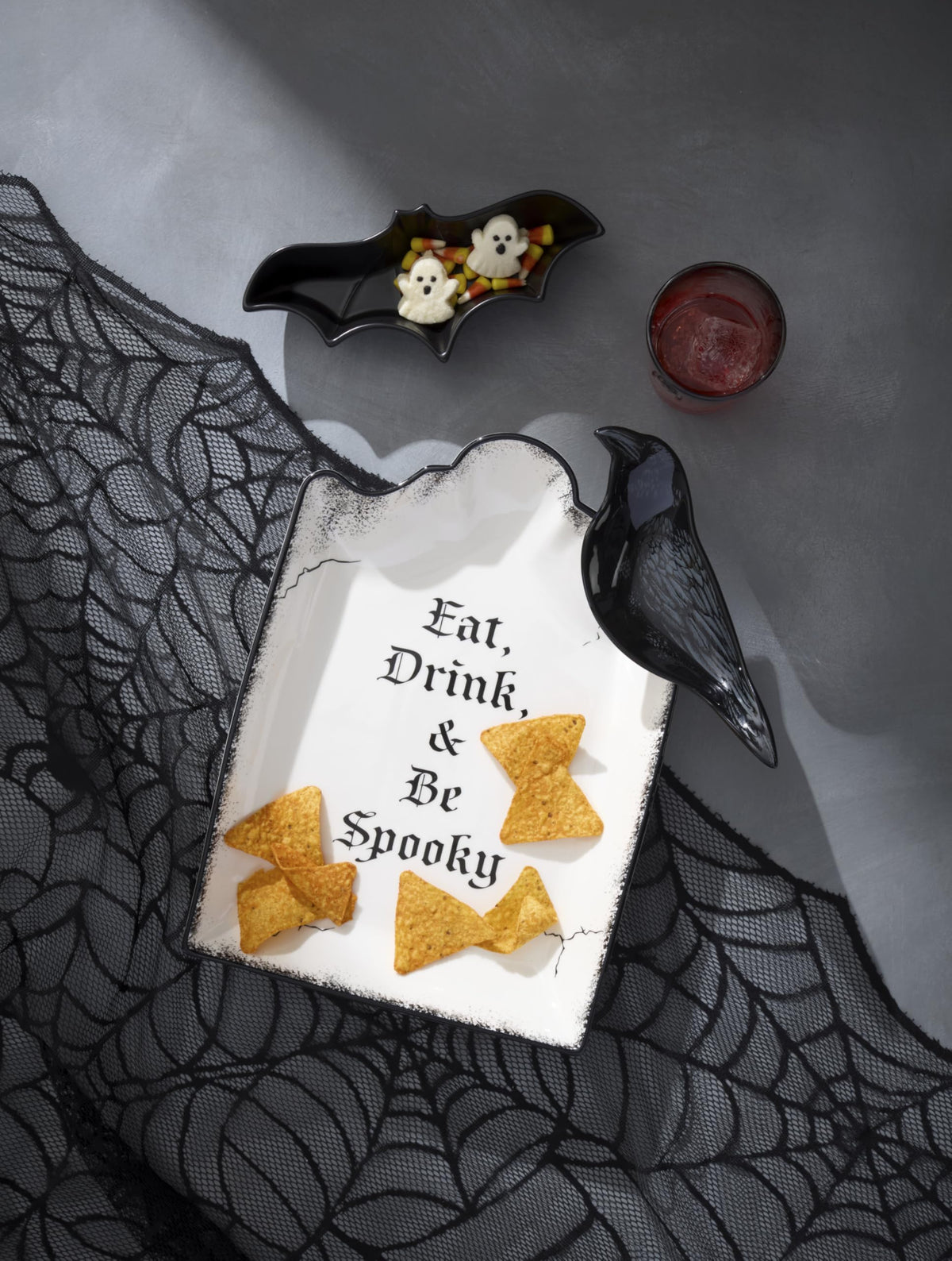 Halloween Bat Candy Dish by Lenox – 1 Count, 11 fluid_ounces, Porcelain, Black, Model 899240