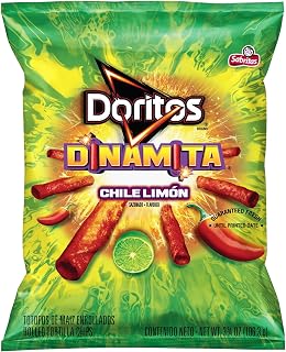 Doritos Dinamita Chile Limon Rolled Flavored Tortilla Chips, 3.75 oz
