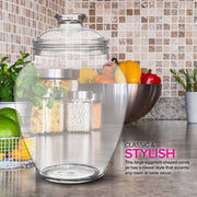 128-Ounce Candy & Cookie Jar with Lid by Modern Innovations – 128 oz, 128.0 ounces, Acrylic, Clear, Model 2544-XL