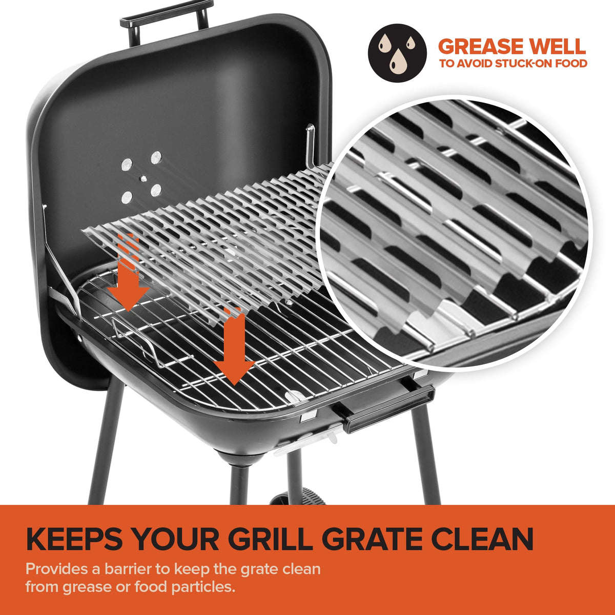 12 Pack Aluminum Grill Grate Liners by Stock Your Home – 12x 20 Pack of 12, PLA (Polylactic Acid), Clear, Pack of 12, Model SYH-3670-QV-1CT