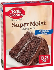 Betty Crocker Super Moist, Chocolate Fudge Cake Mix, 13.25 oz