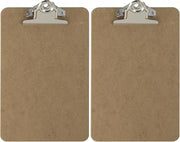 Officemate Recycled Wood Clipboard, 3 Inch Clip, 2 Pack Clipboard, Memo Size (6 x9 Inches), Brown (83103)