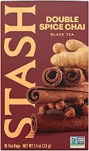 Stash Tea Double Spice Chai Black Tea, 6 Boxes With 18 Tea Bags Each (108 Tea Bags Total)