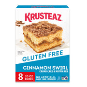 Gluten Free Cinnamon Swirl Crumb Cake & Muffin Mix by Krusteaz – 20 Ounce (Pack of 8), cinnamon swirl, Pack of 8, Model TS0417-A700ML-M1447
