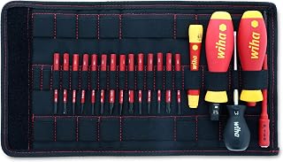 Wiha 28781 20 Piece Insulated TorqueVario-S (10-50 in/lbs) and Slimline Blade Set