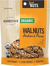 Woodstock Organic Walnuts, Raw, Shelled Halves and Pieces, 5.5 oz (Pack of 8)