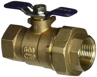 1" Ball Valve with Union and 1/8" Side Port by Febco – 1 Inch, Lead Free Copper Silicon Alloy, Model 781295LL