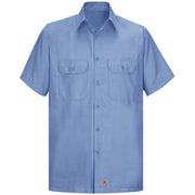 Red Kap Small / Light Blue / Solid Rip Stop Shirt Tops