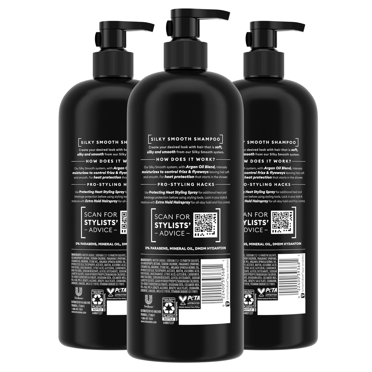 Anti-Frizz Shampoo for Frizzy Hair 28 oz 3 Ct by TRESemmé – 28 Fl Oz (Pack of 3), Black, Pack of 3, Model 10022400701766