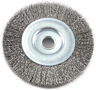 Forney 72744 Wire Wheel Brush, Fine Crimped with 1/2-Inch Arbor, 4-Inch-by-.008-Inch