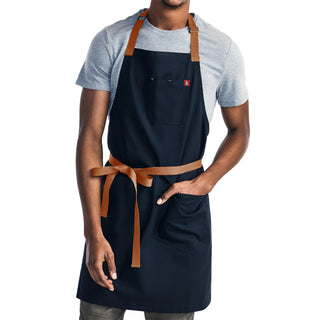 Essential Apron by hedley & bennett – Standard, Cotton, Dark Blue, Model CPFD-ESS-MDTC