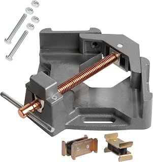 Strong Hand Tools Heavy Duty Cast Iron, 90 Degree Right Angle Clamp, Corner Clamp, Adjustable Swing Jaw, Quick Acting Screw, Angle Iron Stand-Offs, 2.45" T-Clearance, 2x Magnetic Rest Blocks. WAC35D