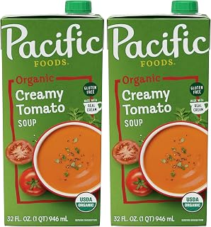 Pacific Foods Organic Creamy Tomato Soup, 32 Oz (Pack of 2)
