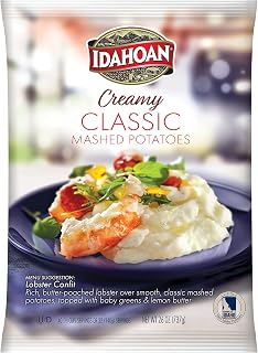 Idahoan Creamy Classic Mashed Potatoes, 26 oz. Pouches (Pack of 12)