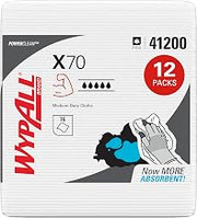 Wypall PowerClean X70 Medium Duty Cloths, 12 Packs x 76 Towels (41200)