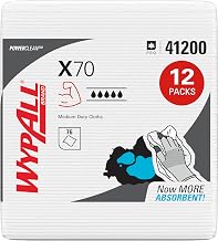 Wypall PowerClean X70 Medium Duty Cloths, 12 Packs x 76 Towels (41200)