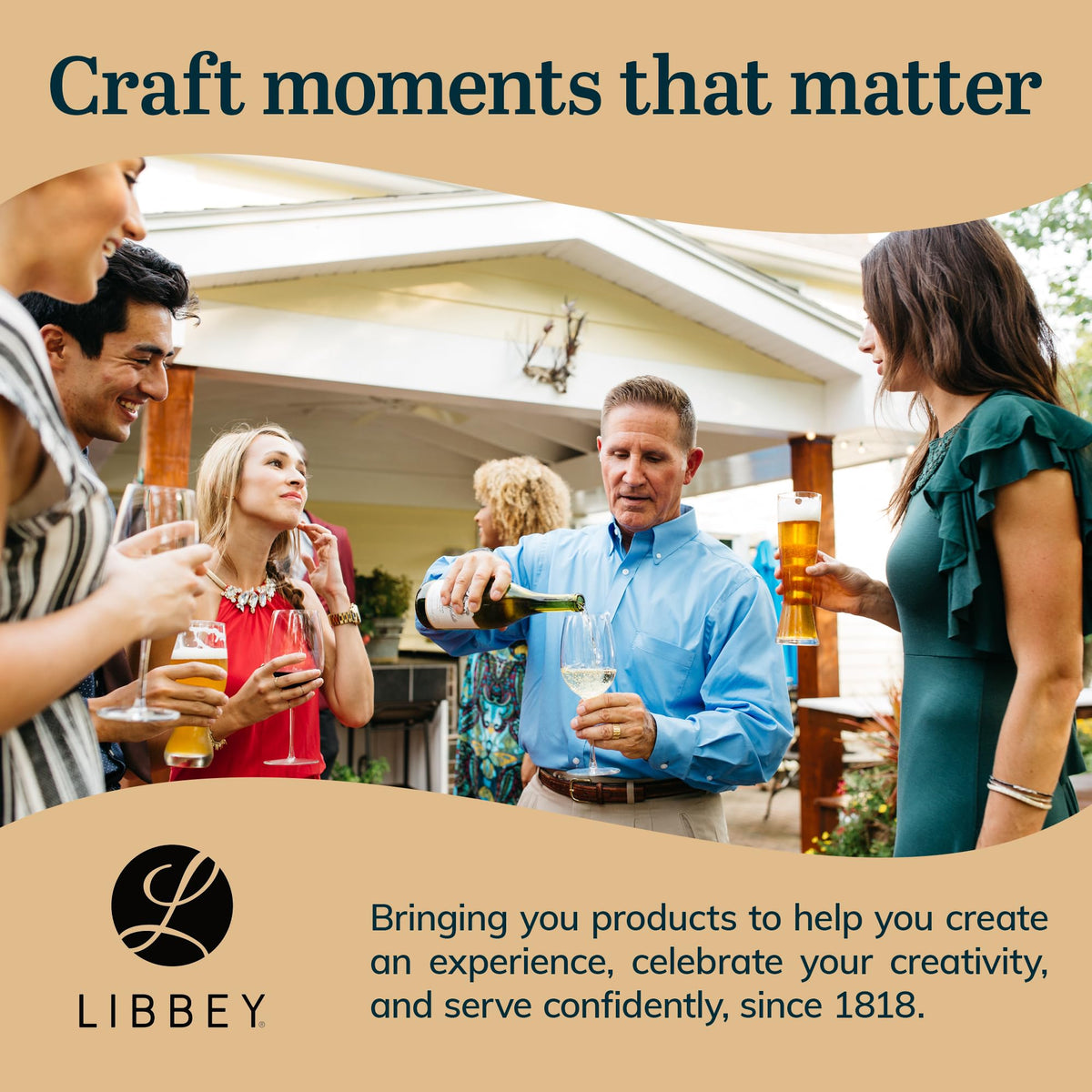 Stemless Champagne Flute Glasses by Libbey – 12 Count (Pack of 1), 0.25 liters, Glass, Clear, Pack of 12