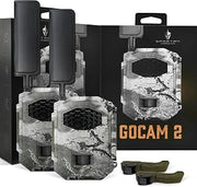 GoCam2 Cellular-2 Pack, APP Control Trail Camera, 4G LTE, 1080P Video, FHD Photos, No Glow, Night Vision, Motion Activated, IP65 Water Resistant (Spartan Areus, Verizon)