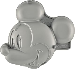 Farberware Disney Bake with Mickey Mouse Nonstick Bakeware Cake Decorating/Baking Dish, 3D Cake Pan - Gray