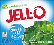JELL-O Lime Gelatin Dessert Mix (.03 oz Boxes, Pack of 6)