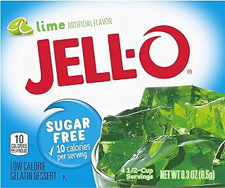 JELL-O Lime Gelatin Dessert Mix (.03 oz Boxes, Pack of 6)